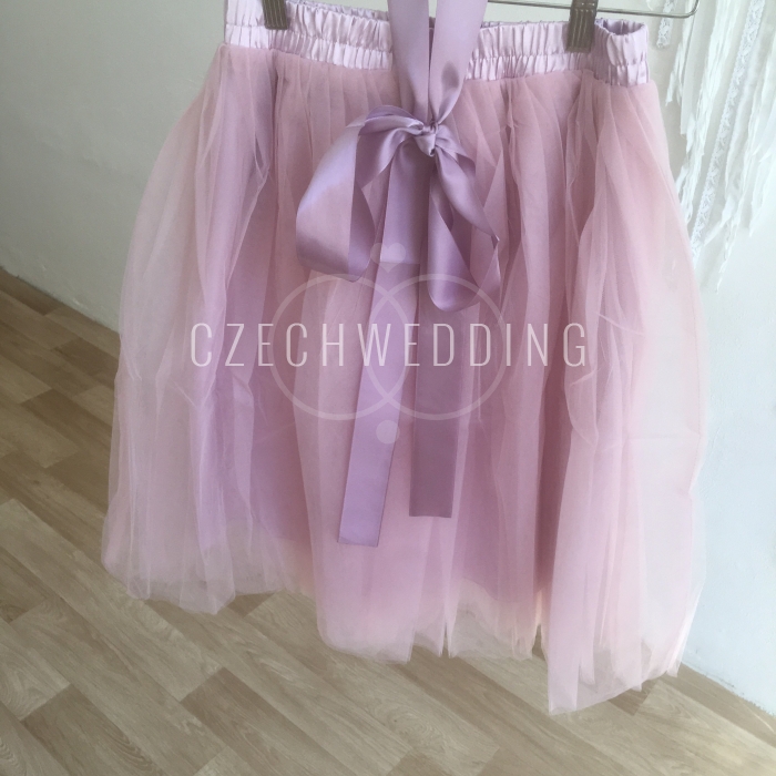 LEVANDULOVĚ růžová tutu sukně-2