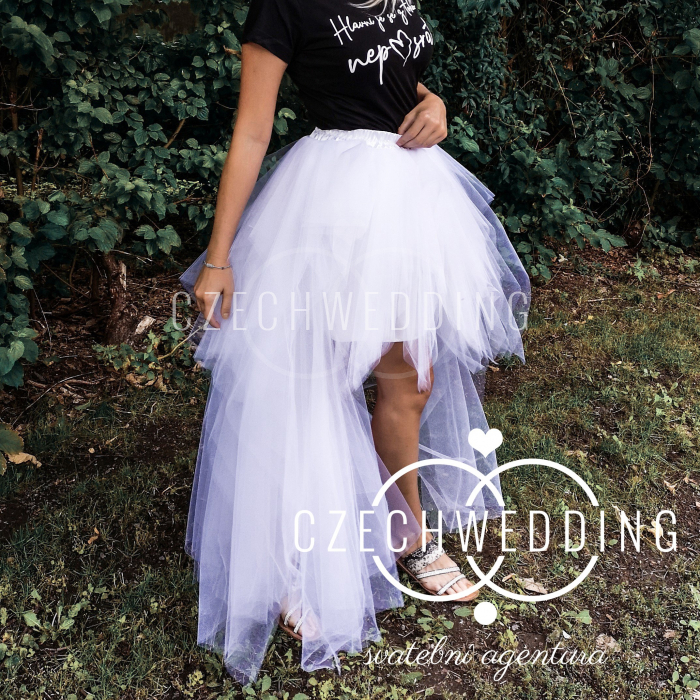 Svatební POPŮLNOČNÍ tylová sukně-2