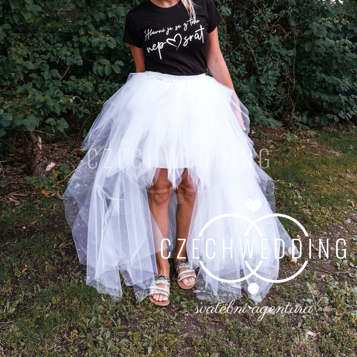 Svatební POPŮLNOČNÍ tylová sukně-3